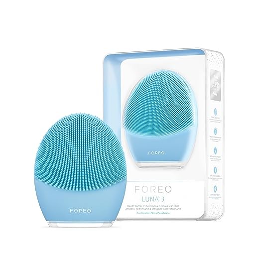 FOREO Luna 3 Facial Cleansing Brush | Anti Aging Face Massager | Enhances Absorption of Facial Skin Care Products | for Clean & Healthy Face Care | Simple & Easy | Waterproof
