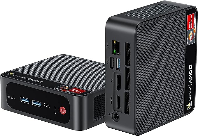 Beelink SER5 Mini PC AMD Ryzen 5 5560U Up to 4.0GHz 6C/12T,16GB RAM 500GB SSD Graphics 6 core 1600 MHz, WiFi 6 BT5.2, W-11 Pro Mini Computer